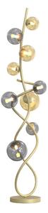 Wofi 3014-904 - LED golvlampa NANCY 9xG9/3,5W/230V guld/grå