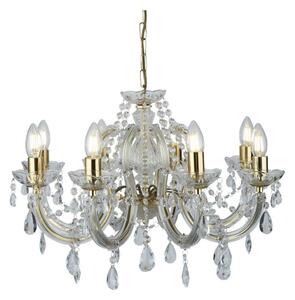 Searchlight 699-8 - Kristallkrona med kedja MARIE 8xE14/40W/230V