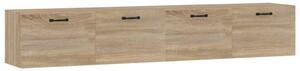 Väggskåp 2 st sonoma-ek 100x36,5x35 cm konstruerat trä