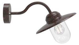 Nordlux - Vägglampa för utomhusbruk LUXEMBOURG 1xE27/60W/230V IP54 brun/patina