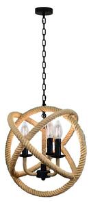 Ljuskrona på kedja ROPE GLOBO 3xE14/10W/230V