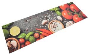 Köksmatta maskintvättbar grönsaker 60x180 cm sammet
