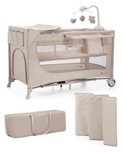 KINDERKRAFT - Resesäng JOY 2 med tillbehör beige