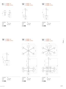 Redo 01-2733 - Pendelkrona PLATO 6xG9/10W/230V guld