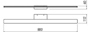 Redo 01-2507 - Badrumsspegel med LED-belysning BARRIO LED/27,39W/230V IP44 vit