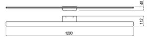 Redo 01-2512 -Badrumsspegel med LED-belysning BARRIO LED/34,32W/230V IP44 svart