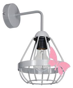 Väggbelysning Barnrum KAGO 1xE27/60W/230V grå
