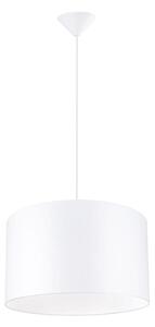 Sollux SL.1404 - Ljuskrona med textilsladd NOVA 1xE27/15W/230V diameter 40 cm vit
