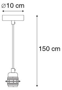 Modern hängande lampa svart dimbar - Cava Luxe 1