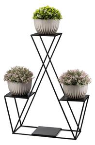 Blomställ 95x78 cm svart