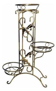 Blomställ 90x65 cm guld