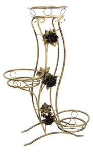 Blomställ 100x70 cm guld