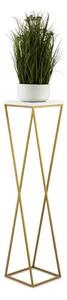 Blomställ LOFT 100x24 cm guld/vit