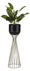 Blomkruka av metall LOFT 68x20 cm guld/svart