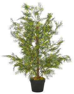 Konstväxt Cypressträd med kruka 90 cm grön