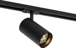 Modern svart spotlight för 1-fas skensystem 70 mm - Iconic Jeana Luxe