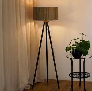 Brilagi - Golvlampa BOSTON ROLLER 1xE27/15W/230V brun/guld