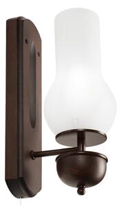 Brilagi - Vägglampa COTTAGE 1xE14/40W/230V bok/vit