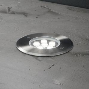 Ideal Lux - LED uppfartsbelysning FLOOR LED/6W/230V diameter 12 cm CRI 90 IP67 krom