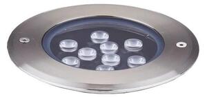 Ideal Lux- LED uppfartsbelysning FLOOR LED/12W/230V diameter 14 cm CRI 90 IP67 krom