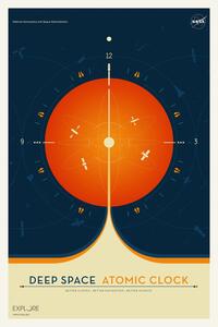 Illustration Deep Space Atomic Clock (Orange) - Space Series (NASA)