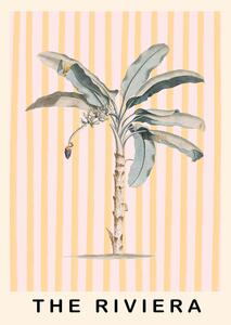Illustration Pink and Yellow Palm Tree, Grace Digital Art Co
