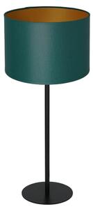 Bordslampa ARDEN 1xE27/60W/230V diameter 25 cm grön/guld