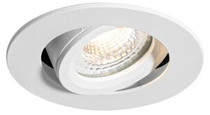 Infälld spotlight vit vridbar 6,5 cm inkl. LED IP54 extra tunn - Pupil