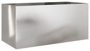 Odlingslåda silver 62x30x29 cm rostfritt stål