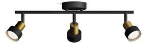 Philips - Spotlight CONDUIT 3xGU10/5W/230V svart/mässing