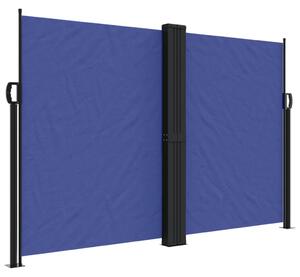 Infällbar sidomarkis blå 160x1000 cm