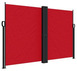 Infällbar sidomarkis röd 160x1200 cm