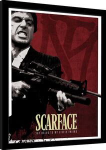 Inramad poster Scarface - Blood Red