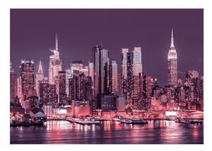 Fototapet - NYC: Purple Nights - 100x70