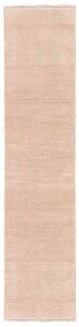 Handloom fringes Matta - Ljusrosa 80x300