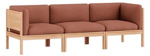 MOEBE - 3 Seater Sofa with Sides - ​​The MOEBE Modular Sofa - Modulär soffa - Autumn 551 / Oak - H73 x W219 x D73 cm