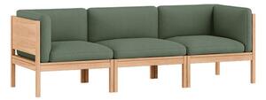 MOEBE - 3 Seater Sofa with Sides - ​​The MOEBE Modular Sofa - Modulär soffa - Field 943 / Oak - H73 x W219 x D73 cm