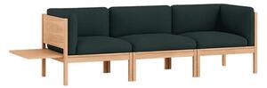 MOEBE - 3 Seater Sofa With Sides + 1 Side Table - ​​The MOEBE Modular Sofa - Modulär soffa - Autumn 971 / Oak - H73 x W242 x D73 cm