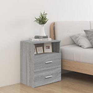 Sängbord grå sonoma 50x32x60 cm
