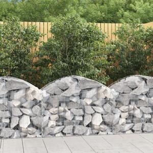 Gabion bågformad 100x50x60/80 cm galvaniserat järn