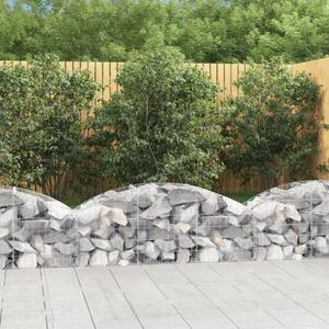 Gabion bågformad 150x50x40/60 cm galvaniserat järn