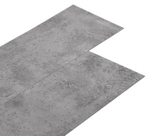 Ej självhäftande PVC-golvplankor 4,46 m² 3 mm cementbrun