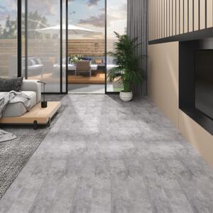 Ej självhäftande PVC-golvplankor 4,46 m² 3 mm cementbrun