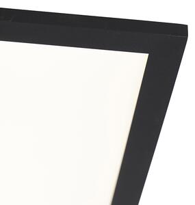 Taklampa svart 120 cm inkl. LED med fjärrkontroll - Liv