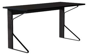 Artek - Kaari Skrivbord Reb 005, Svart laminat, Svartlackad ek - Skrivbord - Ronan & Erwan Bouroullec - Svart - Metall/Trä
