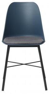2 st Oman mörkblå stol med sittdyna