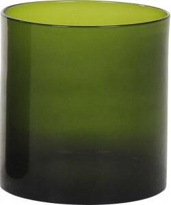 Primera glasvas låg - Olivgrön - Vaser & krukor, Inredningsdetaljer
