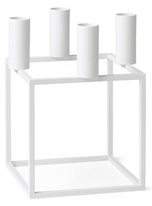 Audo Copenhagen - Kubus 4, Candle Holder, White - Ljusstakar - Mogens Lassen - Vit