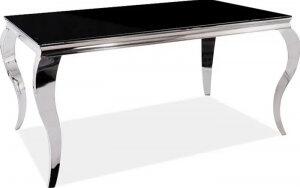 Prince matbord 150 x 90 cm - Svart/krom - Matbord med glasskiva, Matbord, Bord