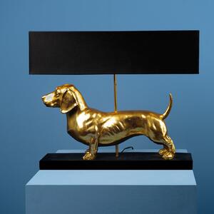 Werner Voss Bordslampa Dachshund Guld, Svart Blank